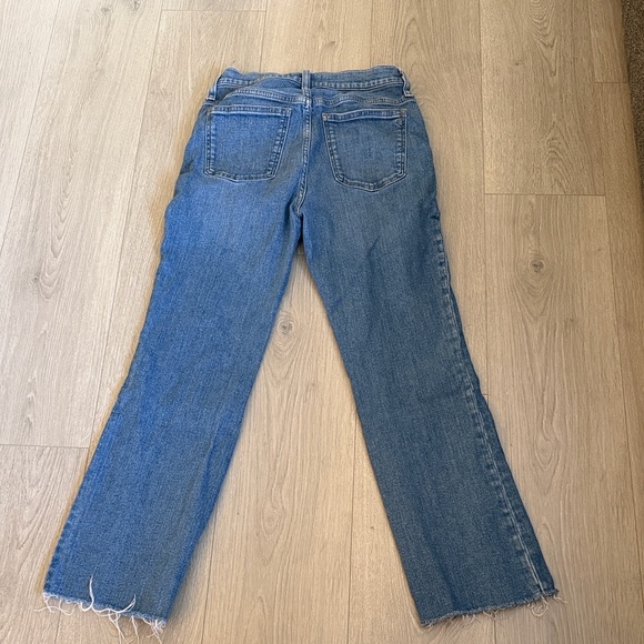 Madewell Distressed Blue Cropped Jeans - Picture 2 of 4